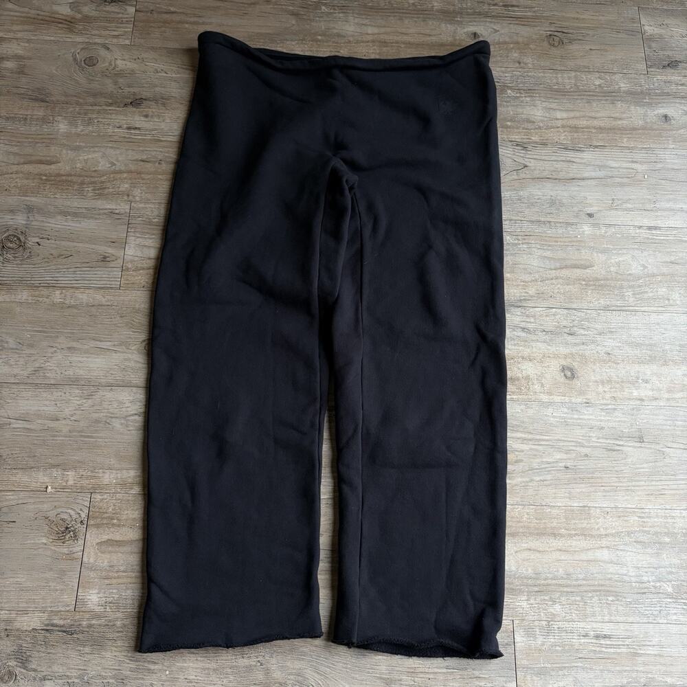 Yeezy Vultures Sweatpants Mens Size 1 Medium Black Kanye West Logo Fleece